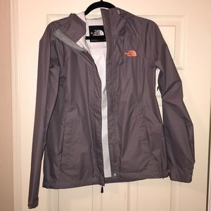 The North Face lavender rain coat